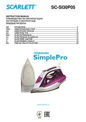 Scarlett SC-SI30P05 Instruction Manual