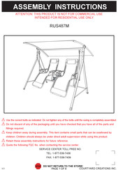 Courtyard Creations RUS487M Assembly Instructions Manual
