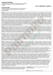 Lemeks Palmako Mary FRB28-2722 Installation Manual