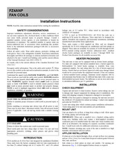 Carrier FZ4ANP Installation Instructions Manual
