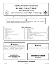 Allied 92G1UHE Installation Instructions Manual