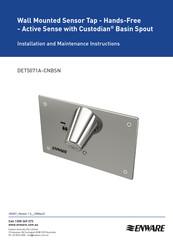 enware DET5071A-CNBSN Installation And Maintenance Instructions Manual