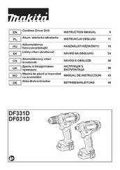 Makita DF331DZ Instruction Manual