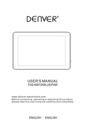 Denver TAQ-90072KPINK User Manual