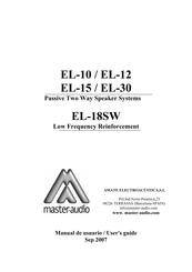 Master audio EL-18SW User Manual