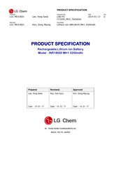 LG Chem INR18650 MH1 Product Specification