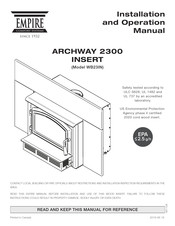 Empire Comfort Systems ARCHWAY 2300 INSERT Installation And Operation Manual