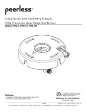 PEERLESS PRG-1S Installation And Assembly Manual