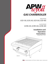 APW Wyott GCB-24S Installation And Operation Instruction Manual