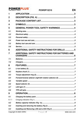 VARO Powerplus POWDP15210 Manual