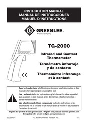 Textron Greenlee TG-2000 Instruction Manual
