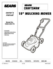 Sears CRAFTsMAN C935-355170 Owner's Manual