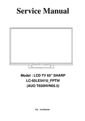 Sharp LC65LE541U Service Manual