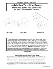 Elkay Soft Sides EDFP217FP B Series Installation, Care & Use Manual