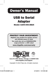 Tripp Lite U209-005-DB25 Owner's Manual