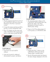 Cypress PSoC CY8CKIT-029A Quick Start Manual