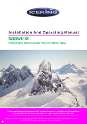 Iceking RZ83SE Installation And Operating Manual