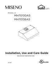 miseno MH70136AS Installation, Use And Care Manual
