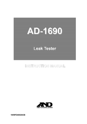 A&D AD-1690 Instruction Manual