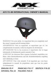 AFX FX-88 International Owner’s Manual