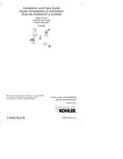 Kohler K-16132-4A-BN Installation And Care Manual