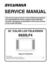 Sylvania 6620LF4 Service Manual