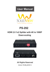 SolidView PS-292 User Manual