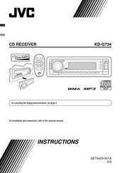 JVC KD-G734 Instructions Manual