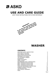 Asko W6761 Use And Care Manual