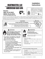 Heatmaster SBSIII-24NG Installation Instructions Manual