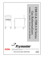 Frymaster FBR18LP Installation, Operation, Service, And Parts Manual
