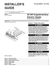 Trane BAYEVCC25BK1 Installer's Manual