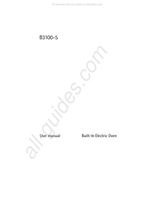 Electrolux B3100-5 User Manual
