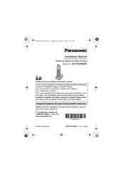 Panasonic KX-TGA660C Installation Manual