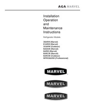 Aga Marvel 61ARM Installation, Operation And Maintenance Instructions