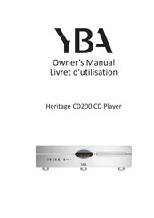 YBA DESIGN Heritage CD200 Owner's Manual
