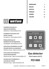 Vetus PD1000 Installation Instructions And Owner's Manual