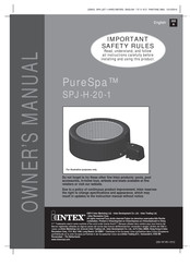 Intex PureSpa SPJ-H-20-1 Owner's Manual