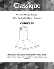 Classique CLRH90LSS User Manual