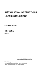 Think Appliances VEF90EG Manual