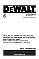 DeWalt DWE4559CNG Instruction Manual