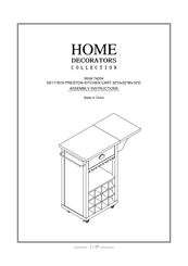 Home Decorators Collection 74004 Assembly Instructions Manual