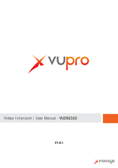 Inaxsys VUPRO VUO9231D User Manual