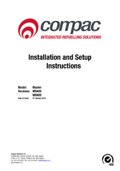 Compac Master MR80S Installation And Setup Instructions
