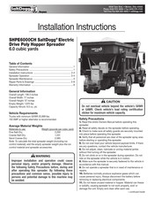 Buyers SaltDogg SHPE6000CH Installation Instructions Manual