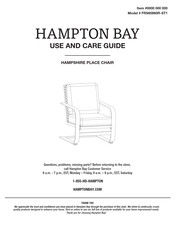 HAMPTON BAY FRS60860R-ST1 Use And Care Manual