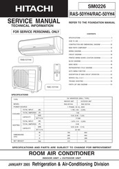 Hitachi RAC-50YH4 Service Manual