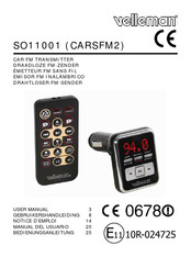 Velleman CARSFM2 User Manual