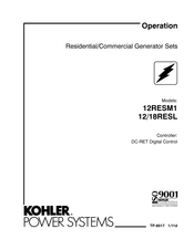 Kohler 18RESL Operation Manual