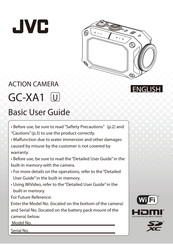 JVC GC-XA1U Basic User's Manual